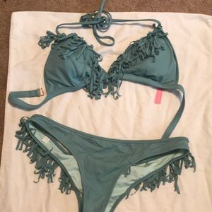 Tassel/fringe baiting suit